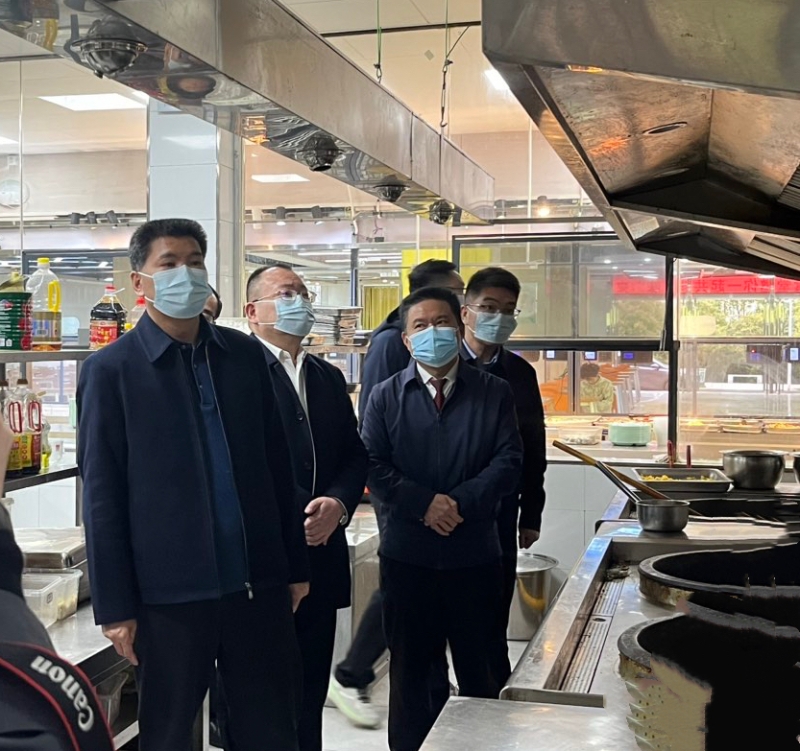 副市长禹敏来校调研督导校园食品安全工作