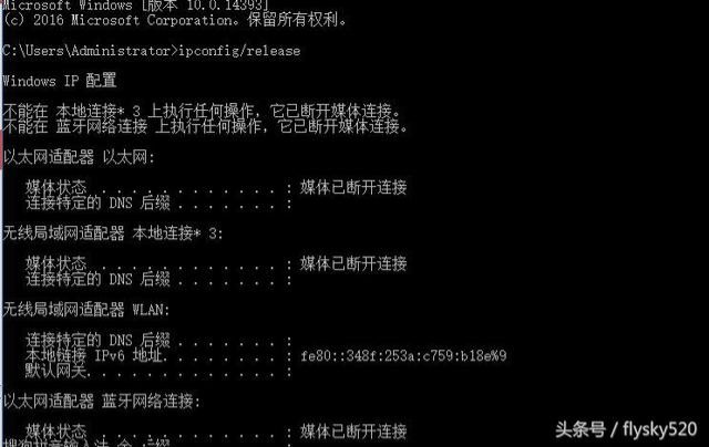 windows下常用网络诊断命令